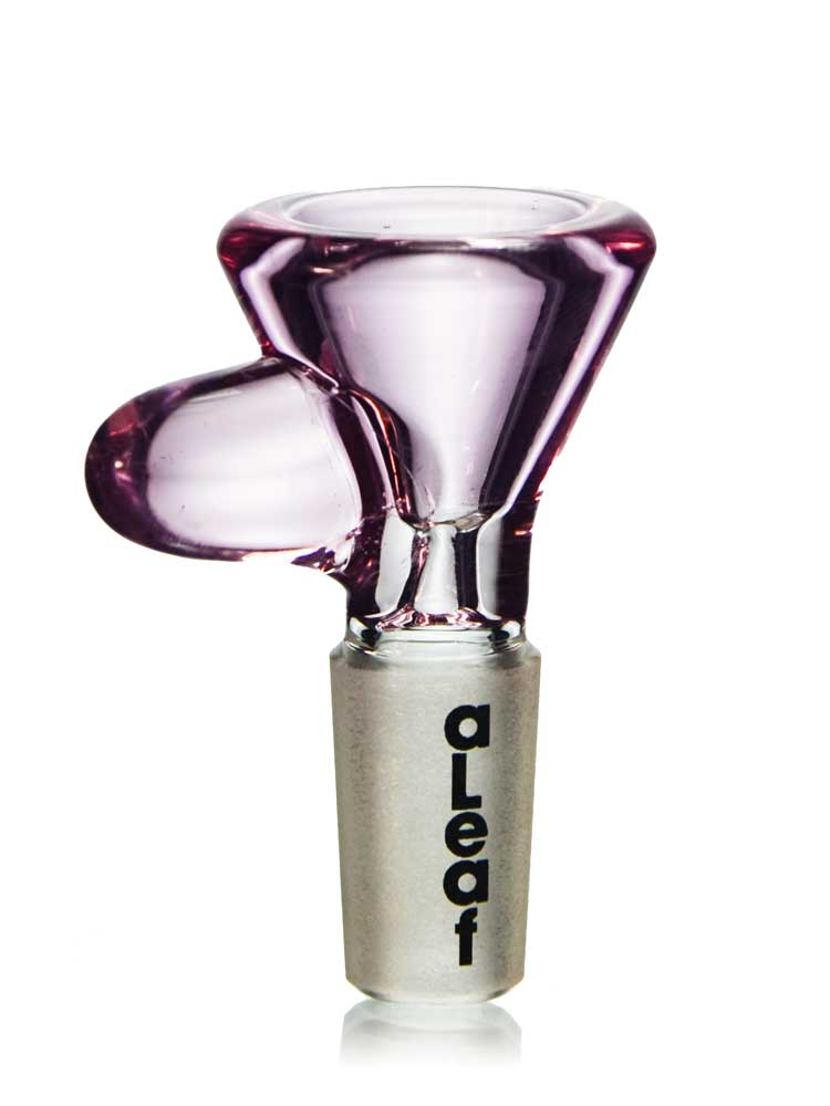 14mm Pink Shiny Martini Bowl with Thick Handle by Aleaf