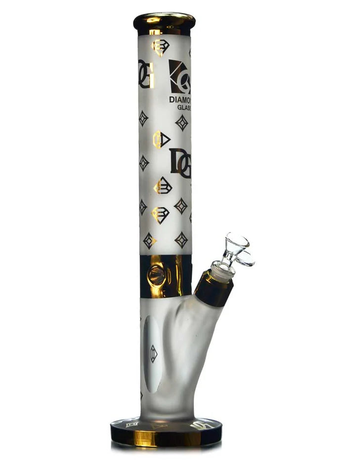 16" Frosted Straight Shooter Bong by Diamond