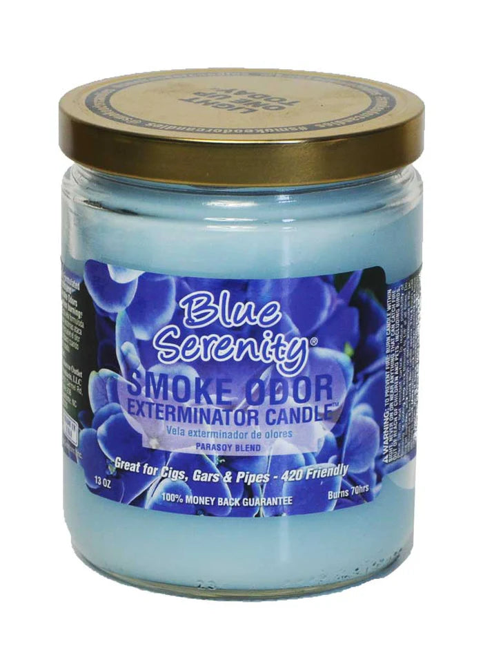 Smoke Odor Exterminator Candle - Blue Serenity