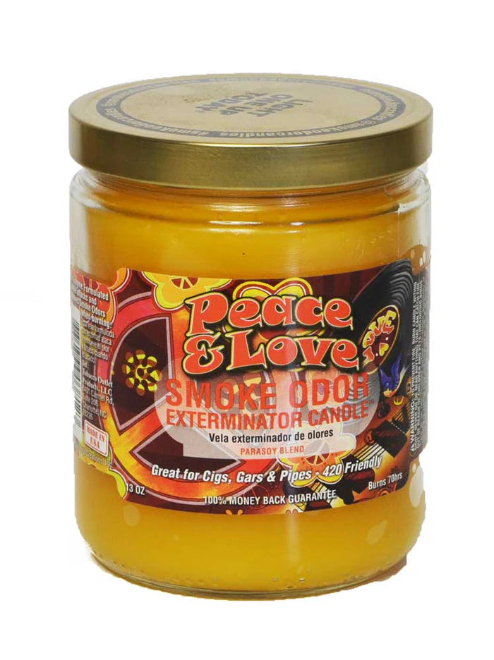 Smoke Odor Extermination Candle - Peace & Love