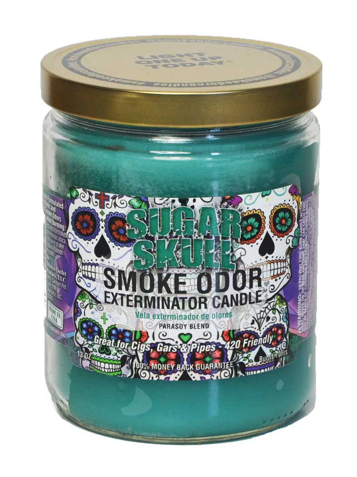 Smoke Odor Exterminator Candle - Sugar Skull