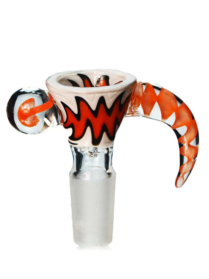 14mm Orange Reverse Bowl Piece