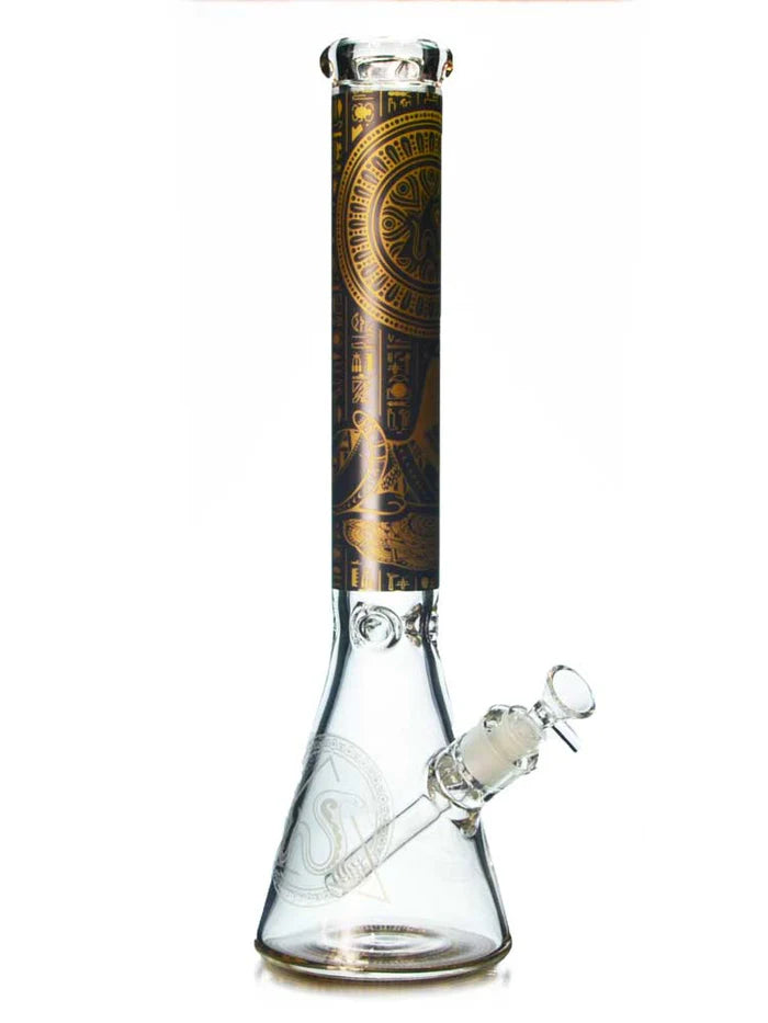Hieroglyphic Sandblasted Bong by SWRV