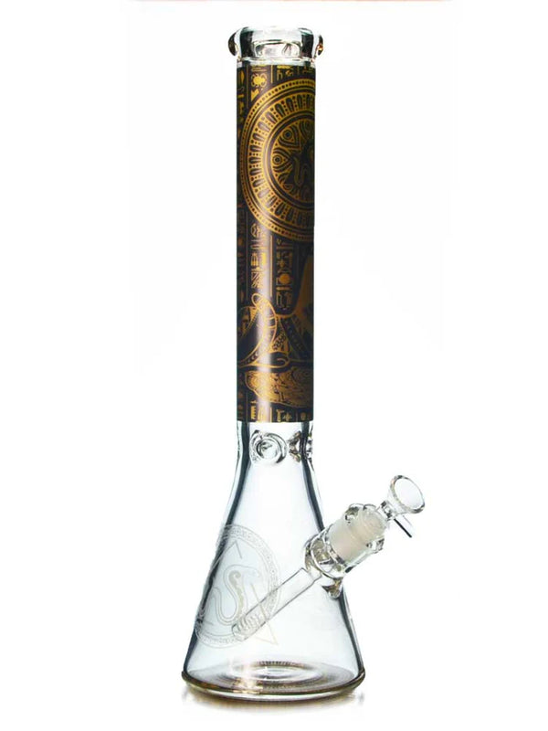 Hieroglyphic Sandblasted Bong by SWRV