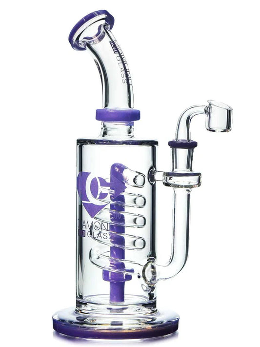 8" Coil Perc Dab Rig
