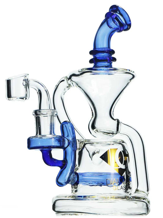 7” Dab Rig with Recycler by Diamond