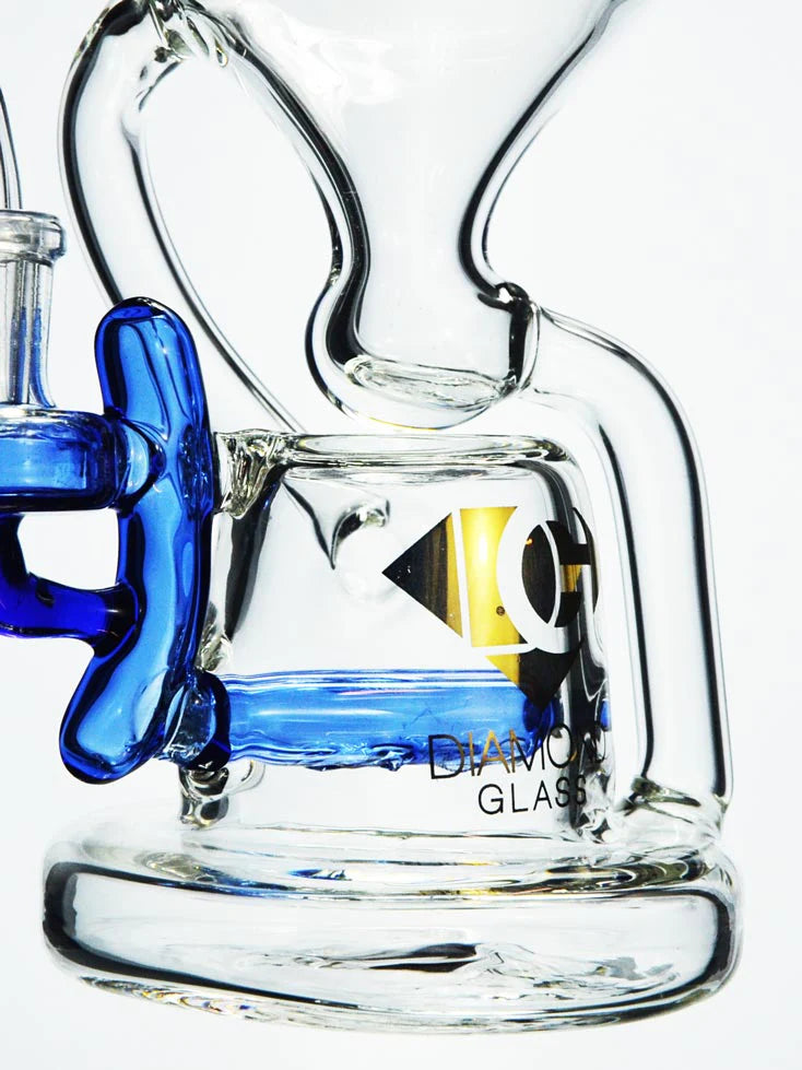 7” Dab Rig with Recycler by Diamond