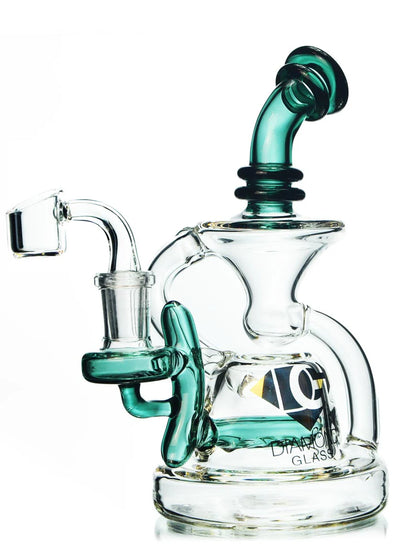 7” Dab Rig with Recycler by Diamond
