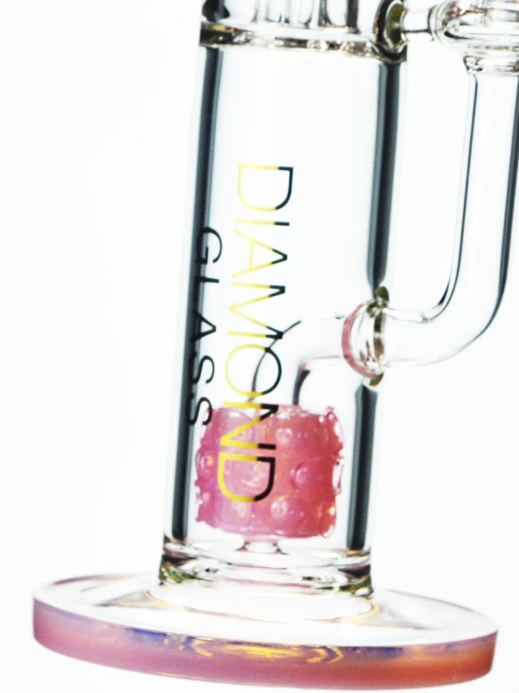 16” Pink Moonrock Bong by Diamond