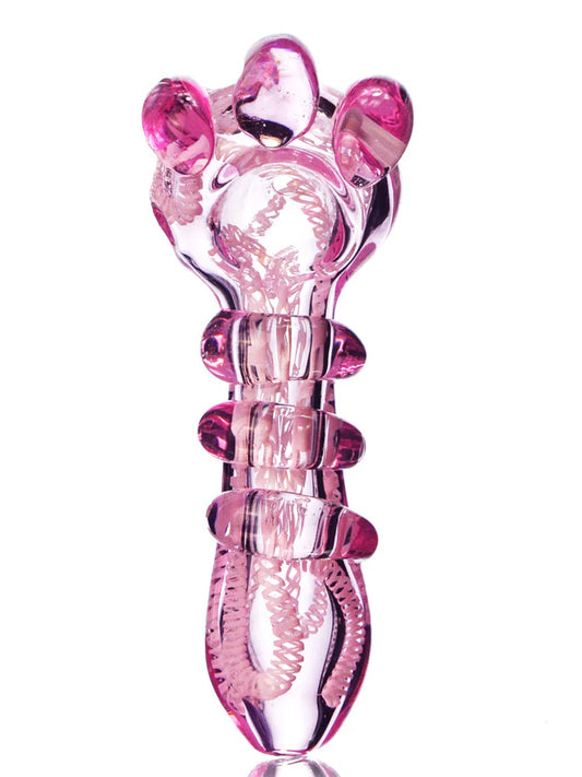 5" Pink Swirl Glass Pipe