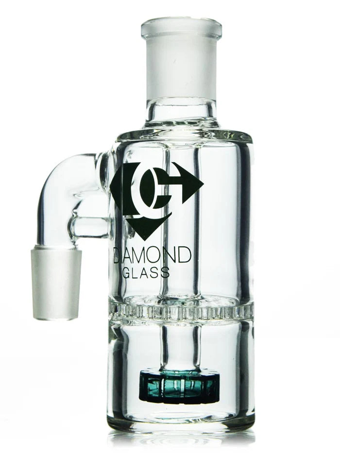 18mm 90 Degree Showerhead Honeycomb Ash Catcher By Diamond Glass
