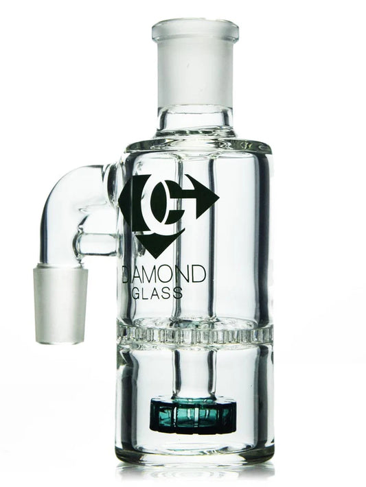 18mm 90 Degree Showerhead Honeycomb Ash Catcher By Diamond Glass